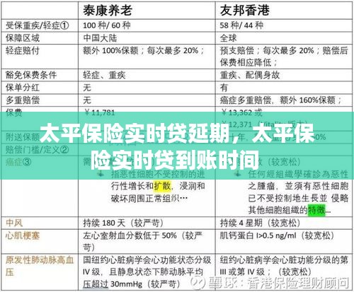 太平保險實時貸延期，太平保險實時貸到賬時間 