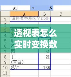 透視表怎么實時變換數(shù)據(jù)，透視表生成后怎么調(diào)整需要的數(shù)據(jù) 