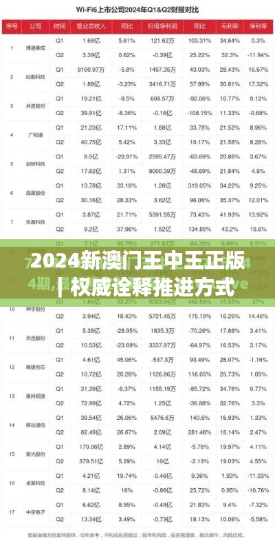 2024新澳門王中王正版｜權(quán)威詮釋推進方式