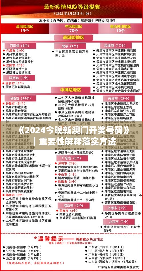 《2024今晚新澳門開獎號碼》｜重要性解釋落實方法