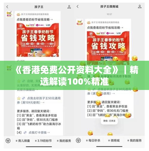 《香港免費公開資料大全》｜精選解讀100%精準