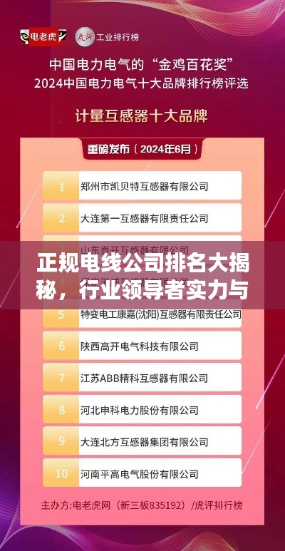 正規(guī)電線公司排名大揭秘，行業(yè)領(lǐng)導(dǎo)者實力與信譽榜單