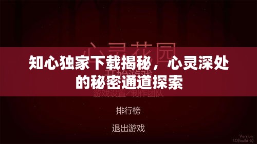 知心獨家下載揭秘，心靈深處的秘密通道探索