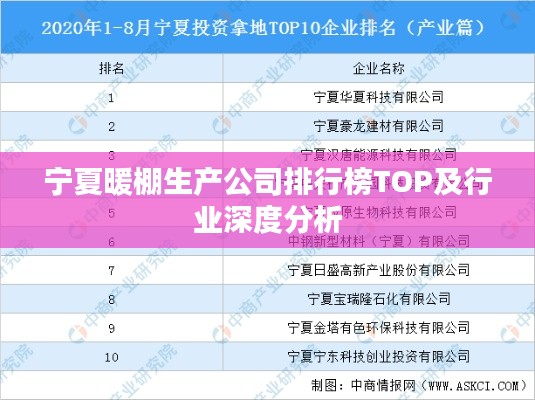 寧夏暖棚生產公司排行榜TOP及行業(yè)深度分析