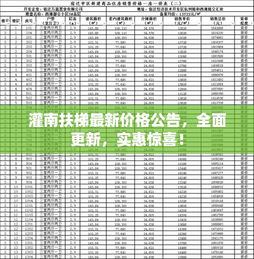 灌南扶梯最新價(jià)格公告，全面更新，實(shí)惠驚喜！