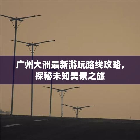 廣州大洲最新游玩路線攻略，探秘未知美景之旅