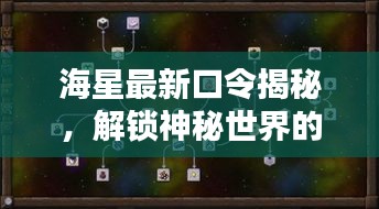 海星最新口令揭秘，解鎖神秘世界的秘密之門