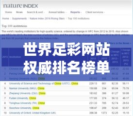 世界足彩網(wǎng)站權(quán)威排名榜單，實(shí)用指南與參考指南